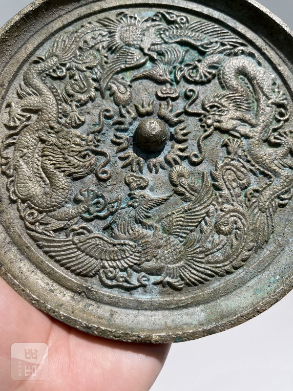 清 双龙双凤纹镜 - 图6